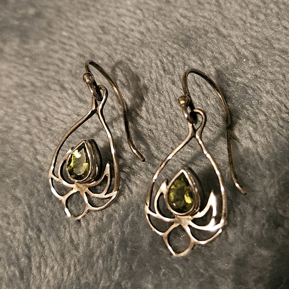Peridot Sterling Silver Earrings